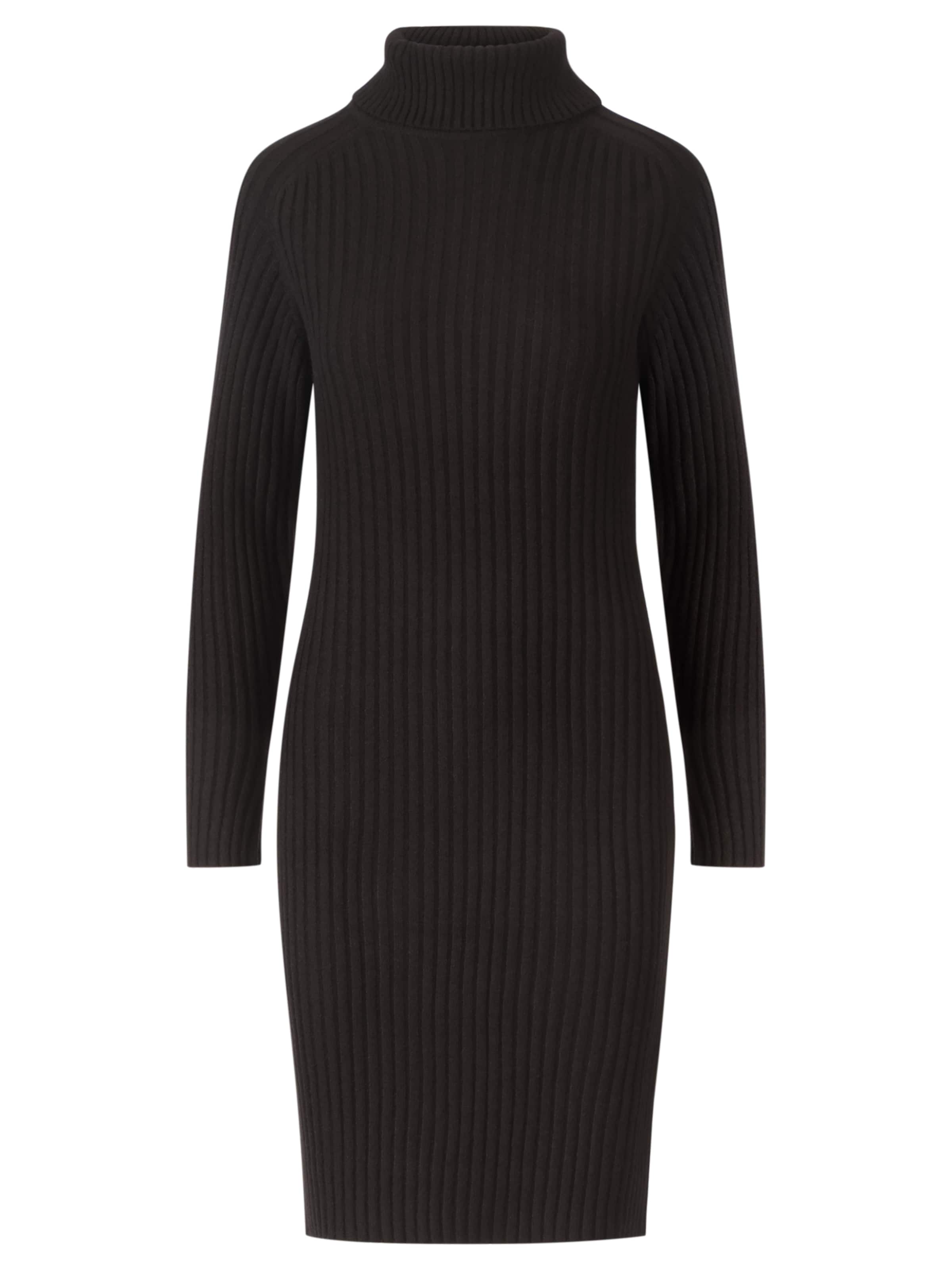 APART Knitted dress in Black: front