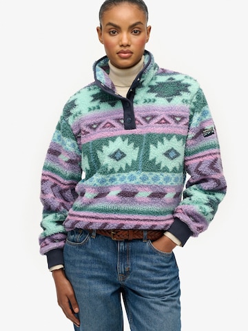 Pull-over Superdry en vert : devant