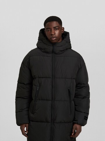 Manteau d’hiver Bershka en noir : devant