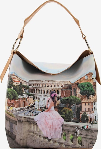 Y Not? Schultertasche 'Yesbag' in Beige: Vorderseite