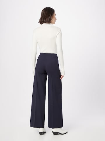 DRYKORN Wide leg Pleated Pants 'Before' in Blue