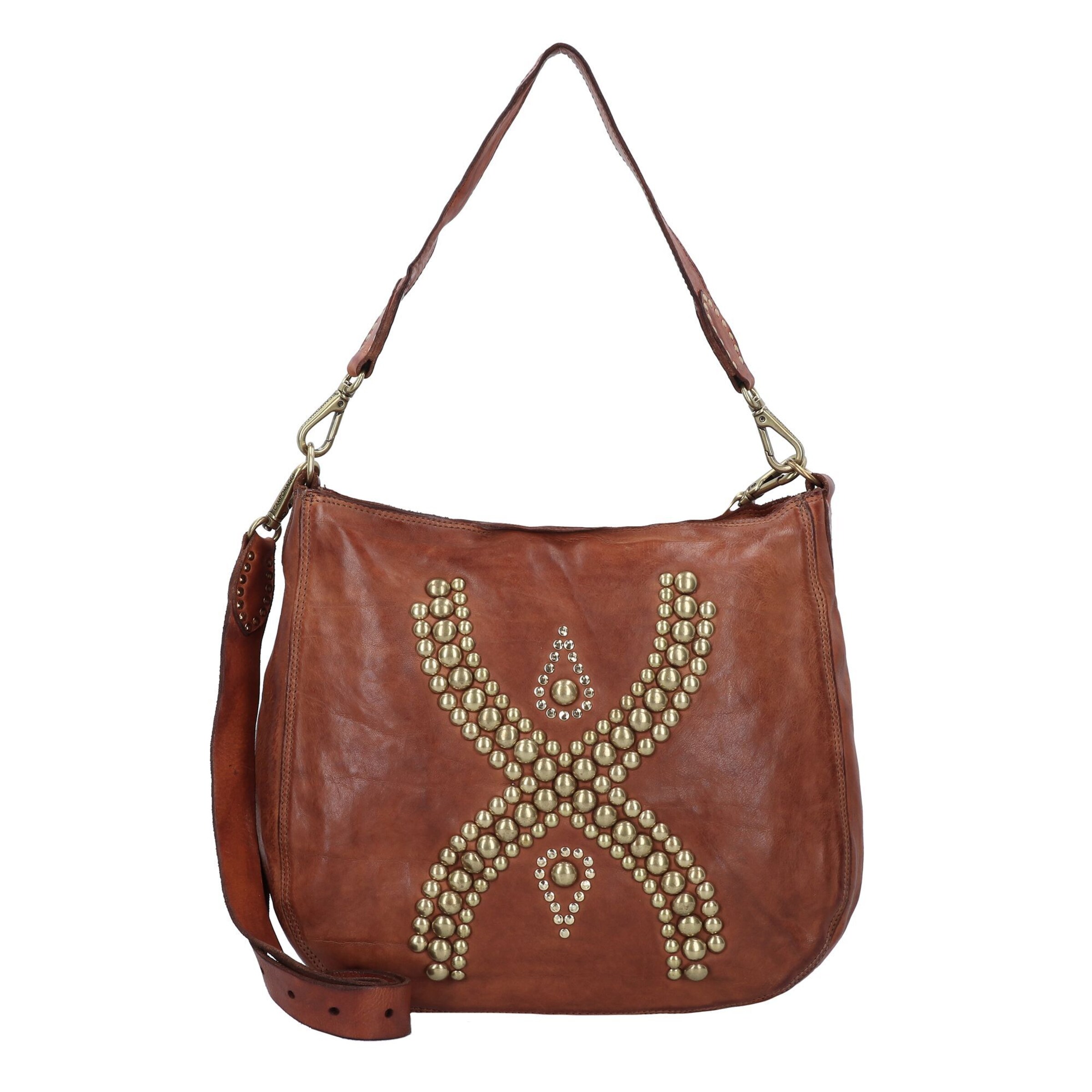 Borsa a spalla di Campomaggi in marrone: frontale