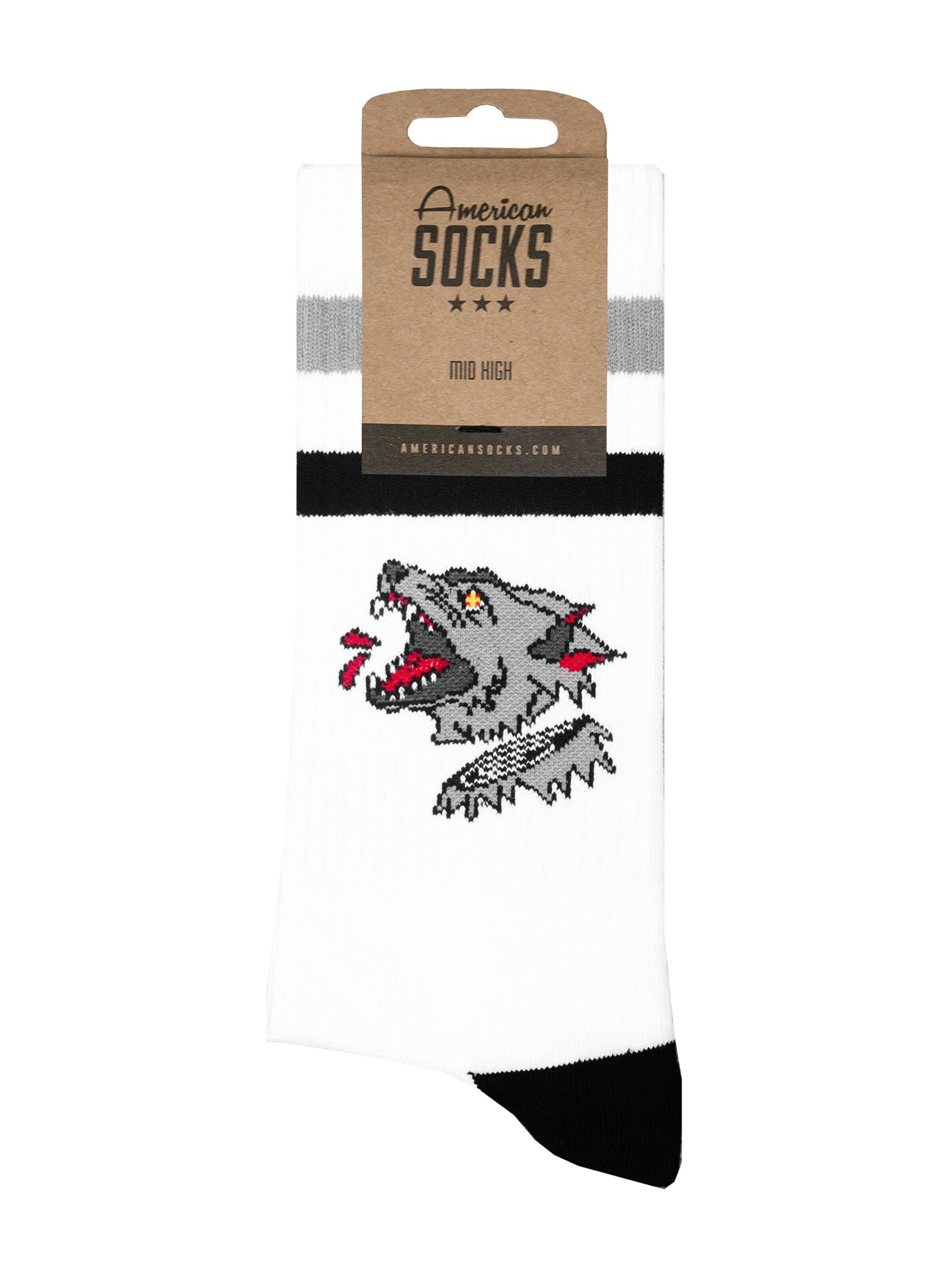 American Socks - Calcetines 'Cerberus' en blanco