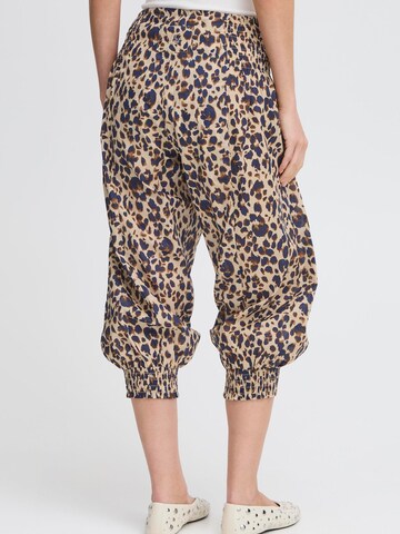 Effilé Pantalon harem 'Jill' PULZ Jeans en marron