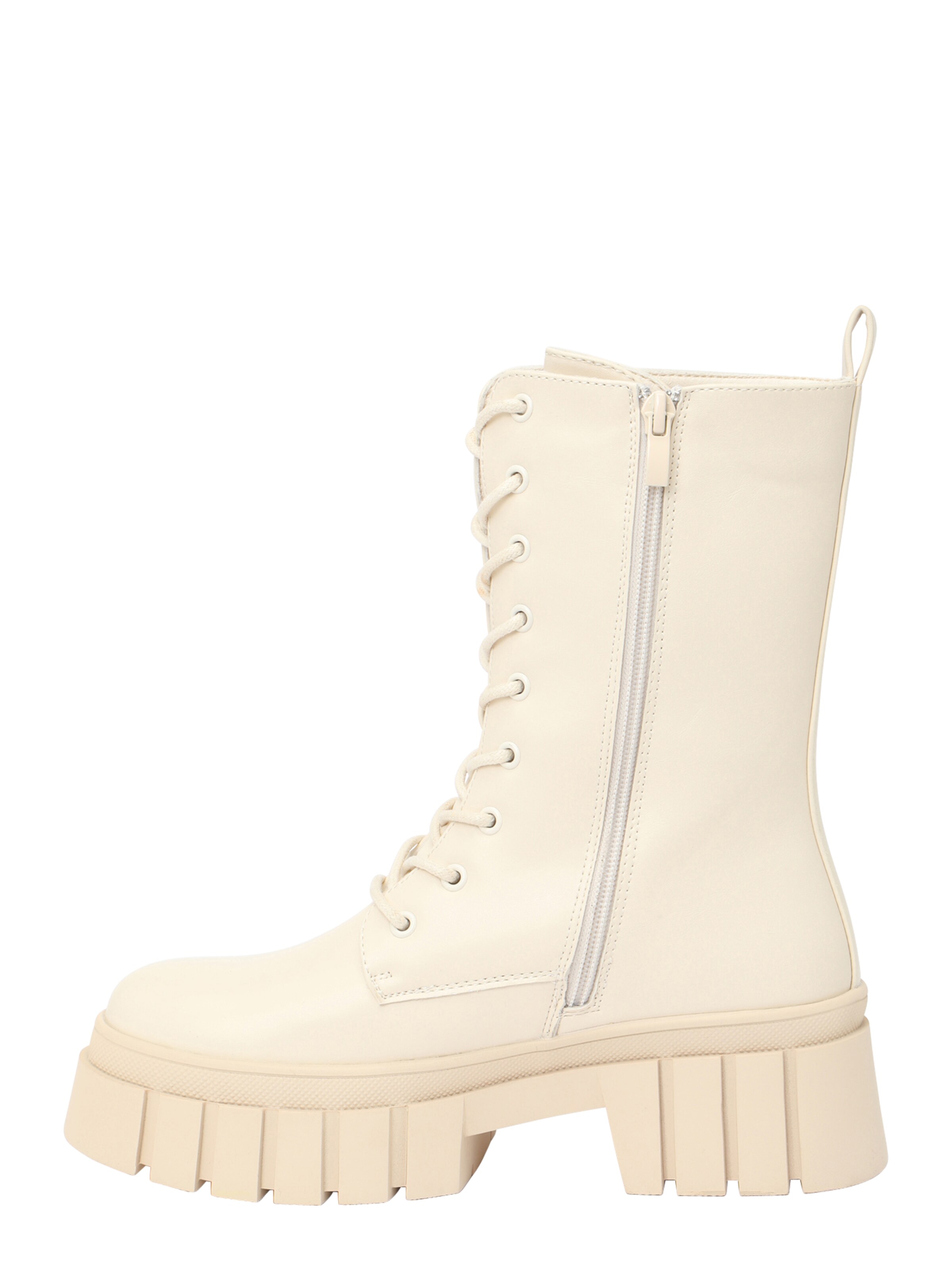 ABOUT YOU Μποτάκι με κορδόνια 'Stella' σε μπεζ