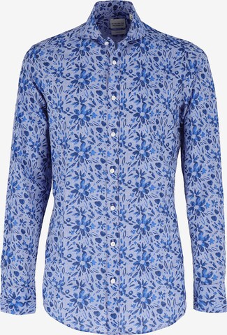 Black Label Shirt Regular fit Overhemd in Blauw: voorkant