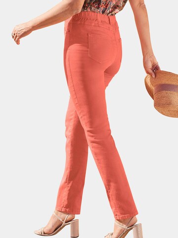 Goldner Slim fit Jeans in Orange