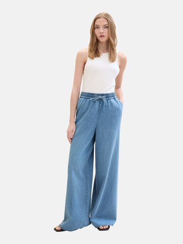 TOM TAILOR DENIM Wide Leg Farkut värissä sininen