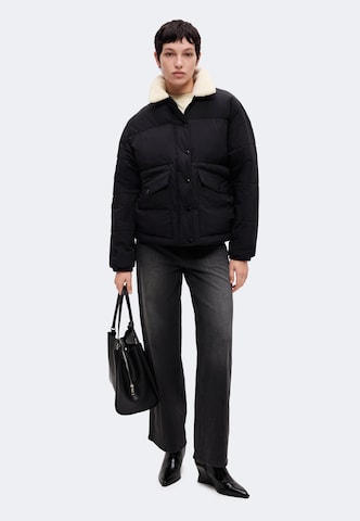 Karo Kauer Jacke in Schwarz