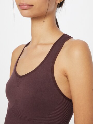 Hummel Bustier Sports-BH 'TIF' i brun