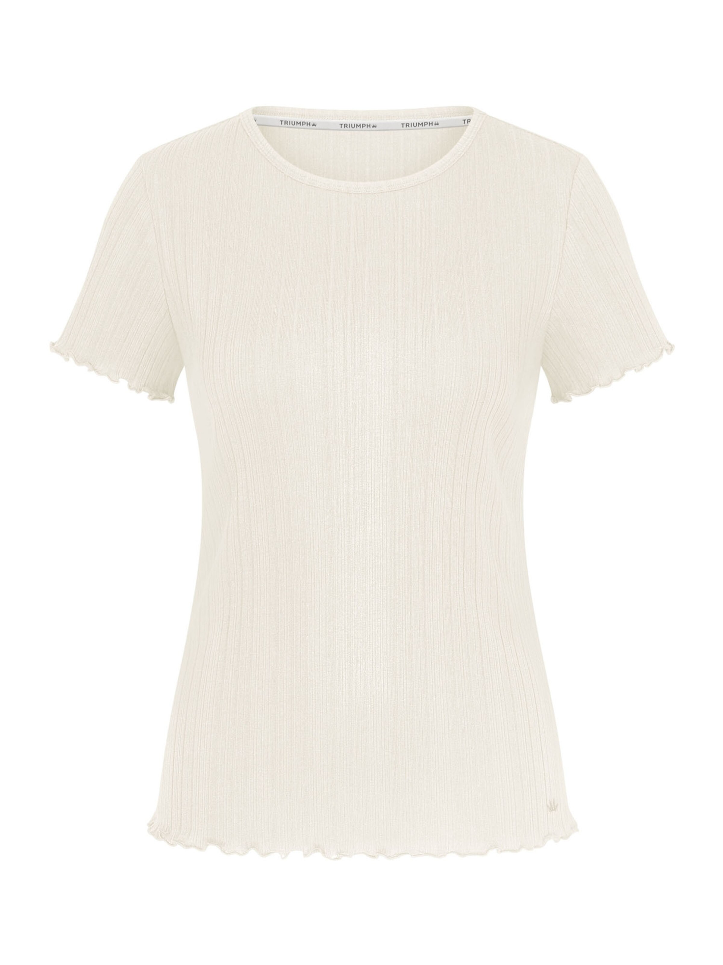 TRIUMPH Shirt ' Red Label Versatile Rib ' in White: front