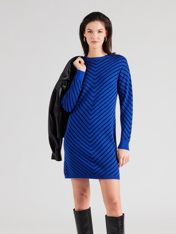 VERO MODA Úpletové šaty 'VMCAPRICORN' – modrá: přední strana