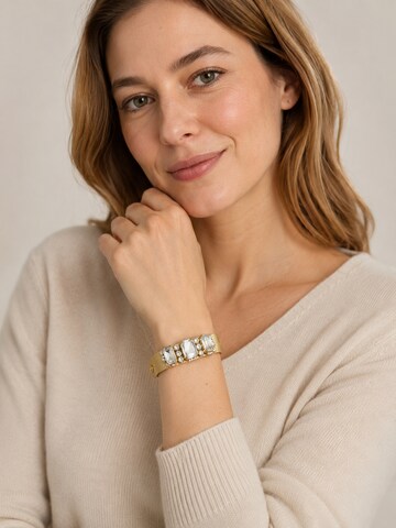 COLLEZIONE ALESSANDRO Bracelet 'Crystal' in Gold: front