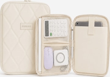 MEVYRA Tablet Case 'MEVYRA Tablet Organizer Tasche, 12 Zoll, 30x22.5x2.5cm Gesteppt' in Beige: front