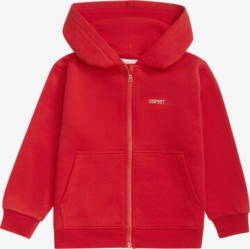 ESPRIT Zip-Up Hoodie in Red: front