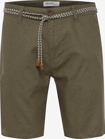 BLEND Regular Trousers 'Mennok' in Green: front