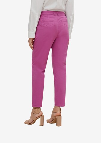 comma casual identity Tapered Chinohose in Pink