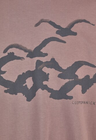 Cleptomanicx T-Shirt in Braun