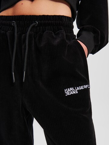 KARL LAGERFELD JEANS Обычный Штаны 'Velvet' в Черный