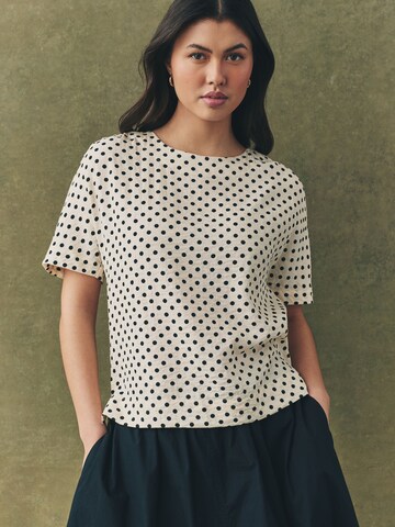 Next Shirt in Beige: voorkant