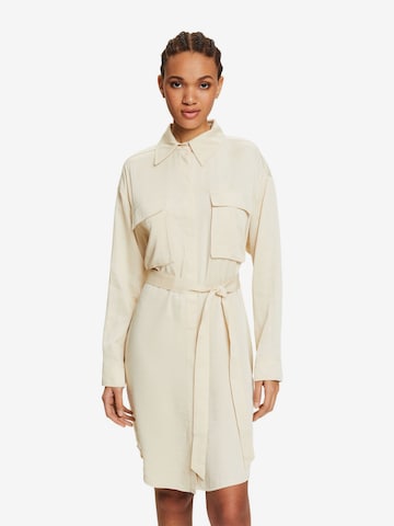 ESPRIT Shirt Dress in Beige: front