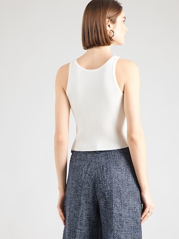 KARL LAGERFELD JEANS Πλεκτό τοπ σε λευκό