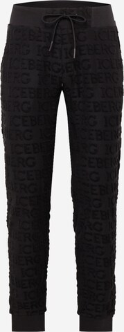ICEBERG Trousers in Black: front