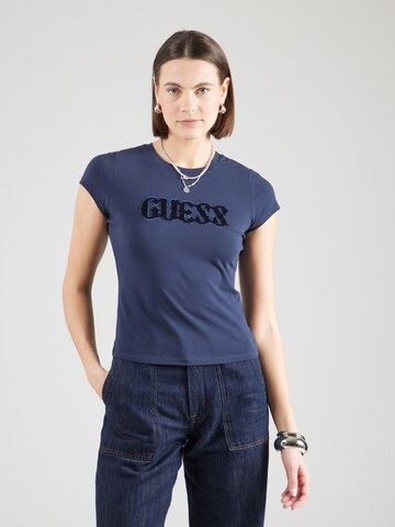 GUESS - Camiseta en azul: frente