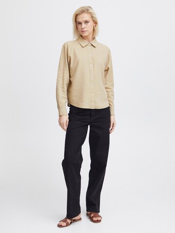 ICHI Bluse in Beige