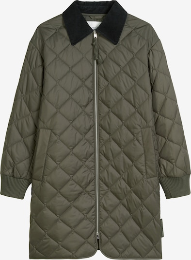 Marc O'Polo DENIM Mantel in dunkelgrün / schwarz, Produktansicht