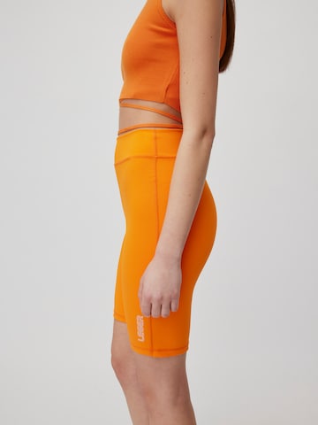 LeGer by Lena Gercke Skinny Sportshorts 'Anian' in Orange