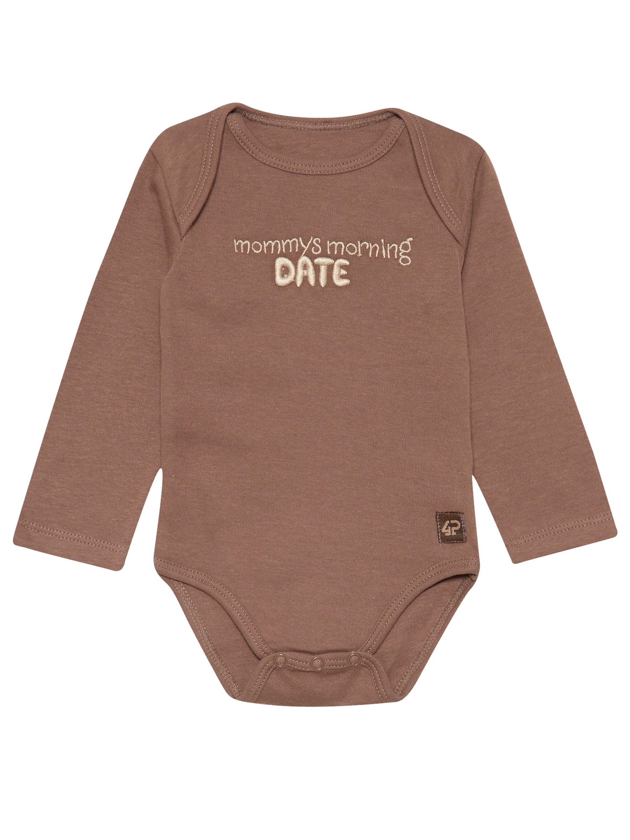 4PRESIDENT Romper/Bodysuit 'Zarif' in Brown: front