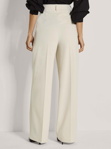 MADELEINE Wide leg Bandplooibroek in Beige