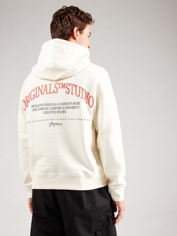 Felpa 'JORFREDERIKSBERG' di JACK & JONES in bianco: frontale