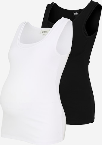 melns Only Maternity T-Krekls 'OLMKENYA': no priekšpuses