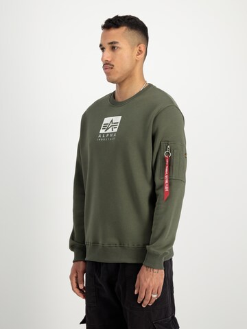 ALPHA INDUSTRIES Mikina - Zelená