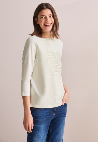 CECIL Shirt mit Frontprint in Weiß: Vorderseite
