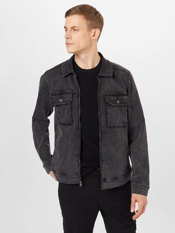 Veste mi-saison HOLLISTER en noir : devant