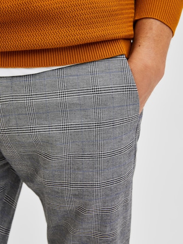 SELECTED HOMME Tapered Hose 'York' in Grau