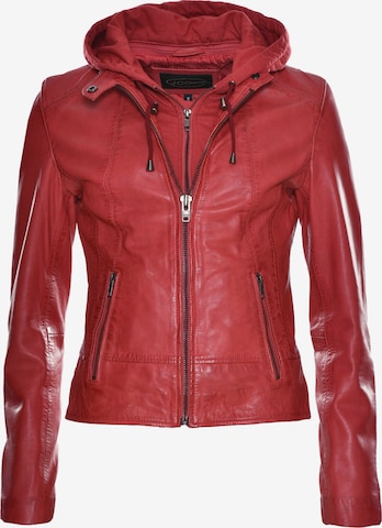 JCC Lederjacke in Rot: Vorderseite