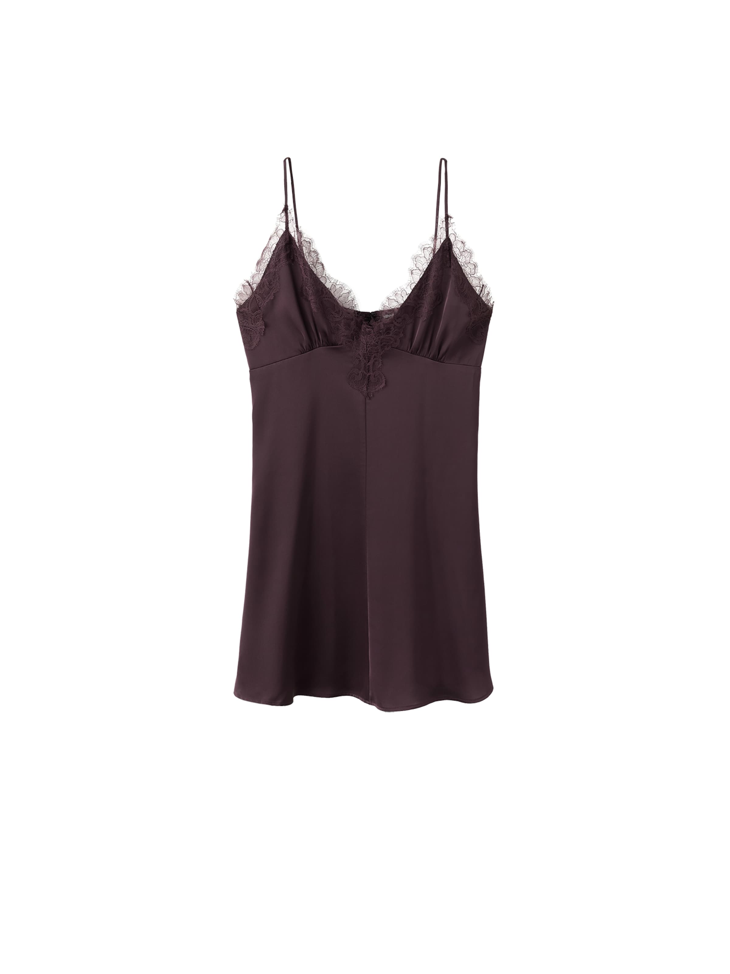 MANGO Jurk 'ISISHORT' in 34 in de kleur Aubergine, Productweergave