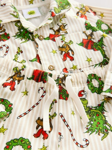 Next Schlafanzug 'Weihnacht' in Beige