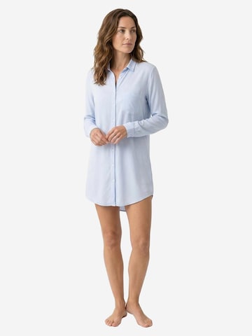 Hanro Nightgown 'Cotton Deluxe' in Blue