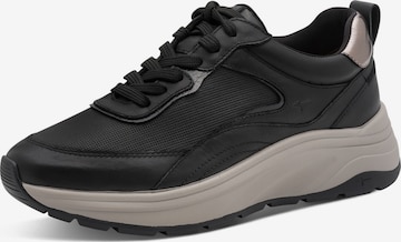 Sneaker bassa di Tamaris in nero: frontale