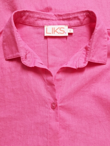 Camicia da donna 'Bluse aus Leinen - Baumwolle - GloriaC' di LIKS. Munich in rosa