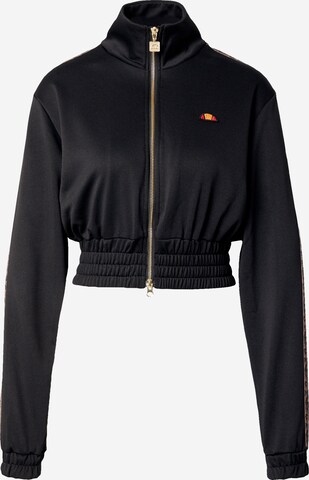 ELLESSE Sweatvest 'Morelli' in Zwart: voorkant