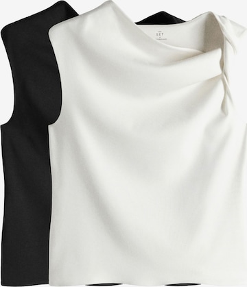 juoda The Set Palaidinė be rankovių: priekis