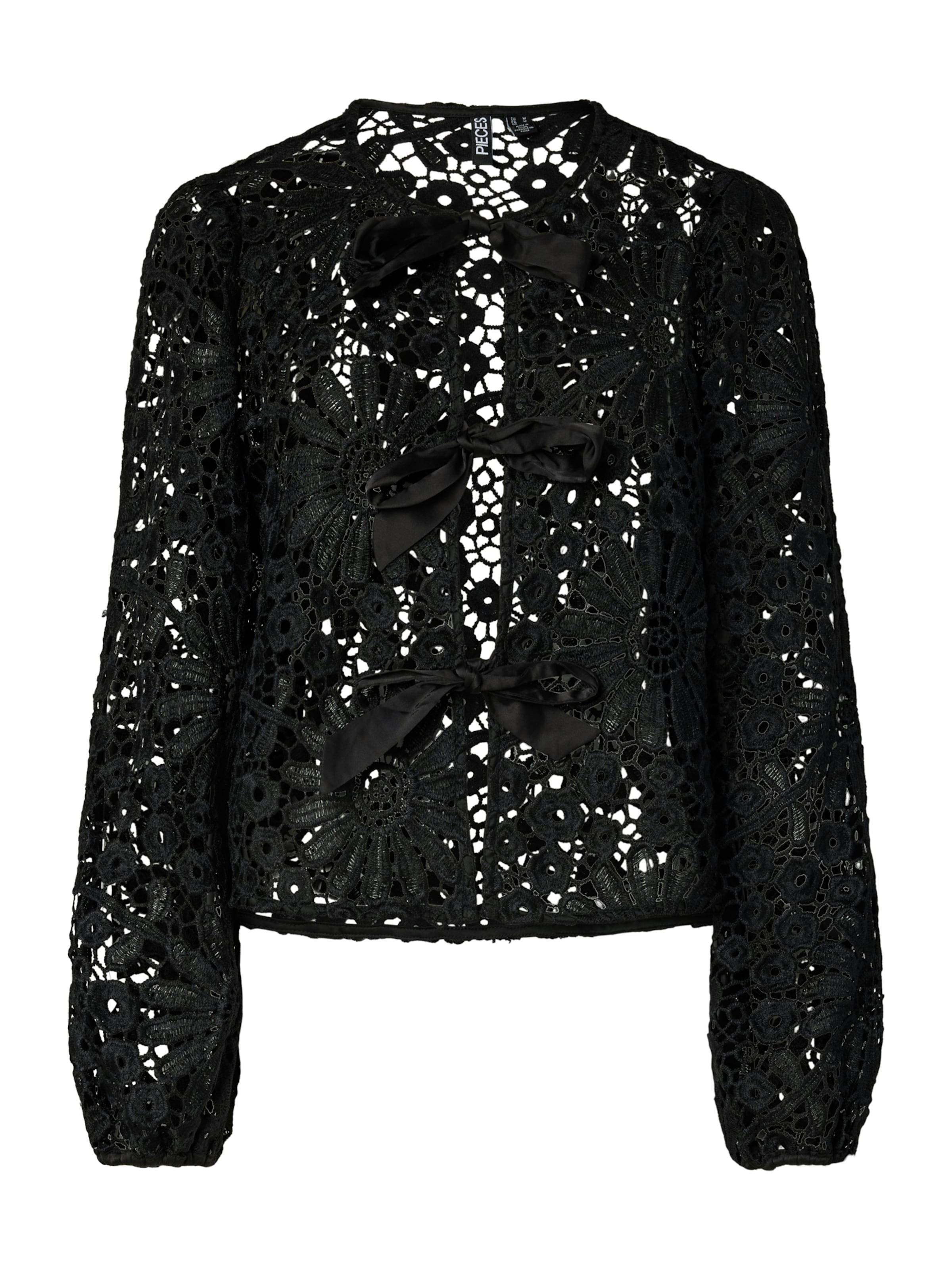 PIECES Μπλούζα 'PCNova' σε μαύρο: μπροστά