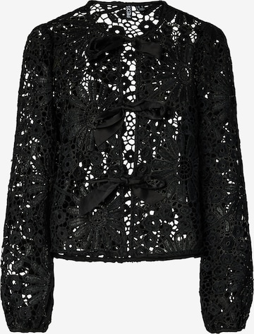 melns PIECES Blūze 'PCNOVA': no priekšpuses