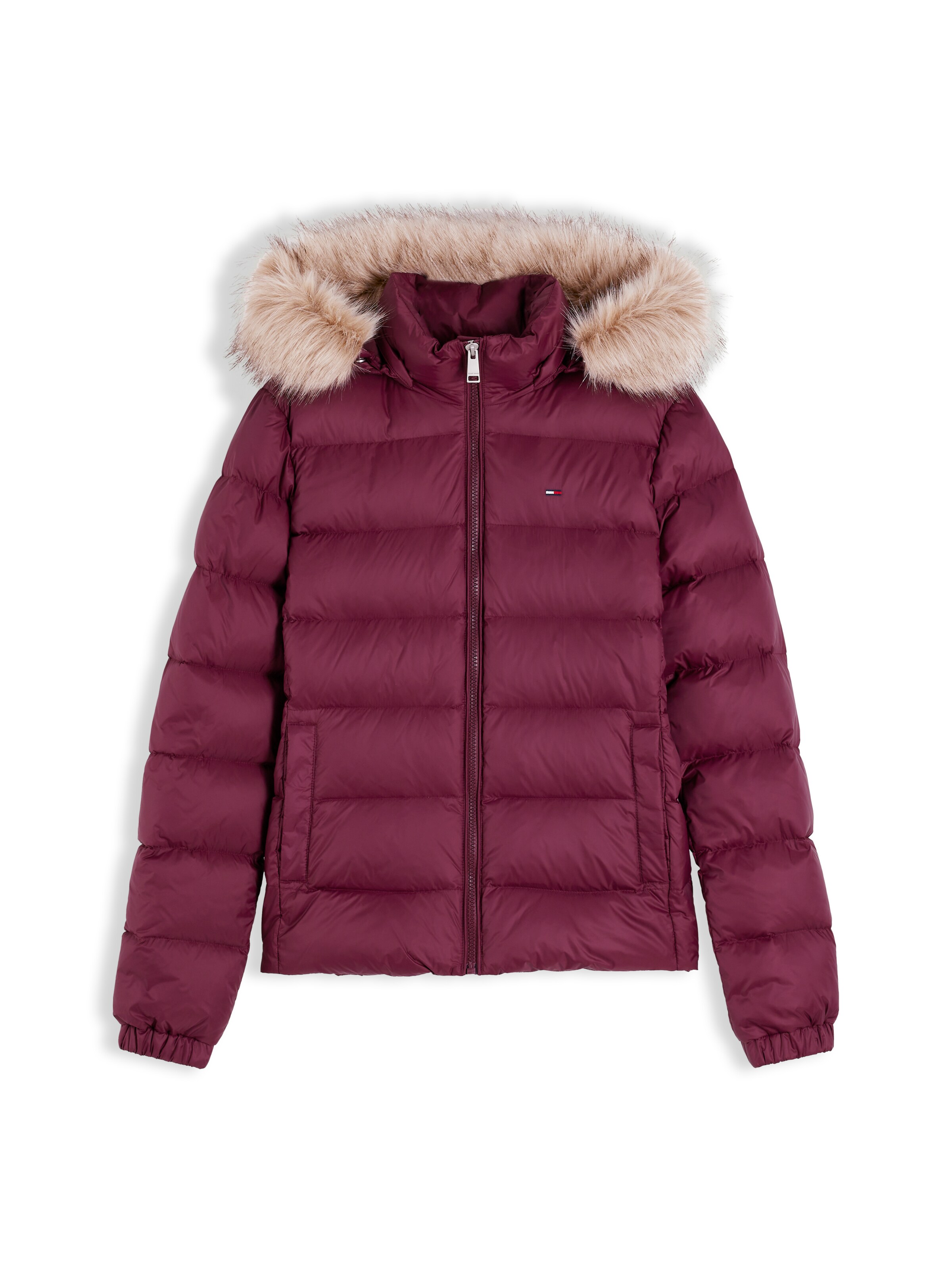 Tommy Jeans Winter Jacket in Purple: front